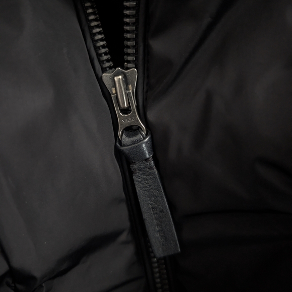 Mackage Kay Long Black Puffer Coat with Fur Trim - Picture 6 of 9